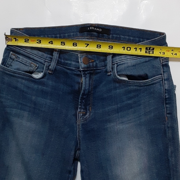 J Brand Capri Ankle Zipper Indigo - Picture 2 of 8